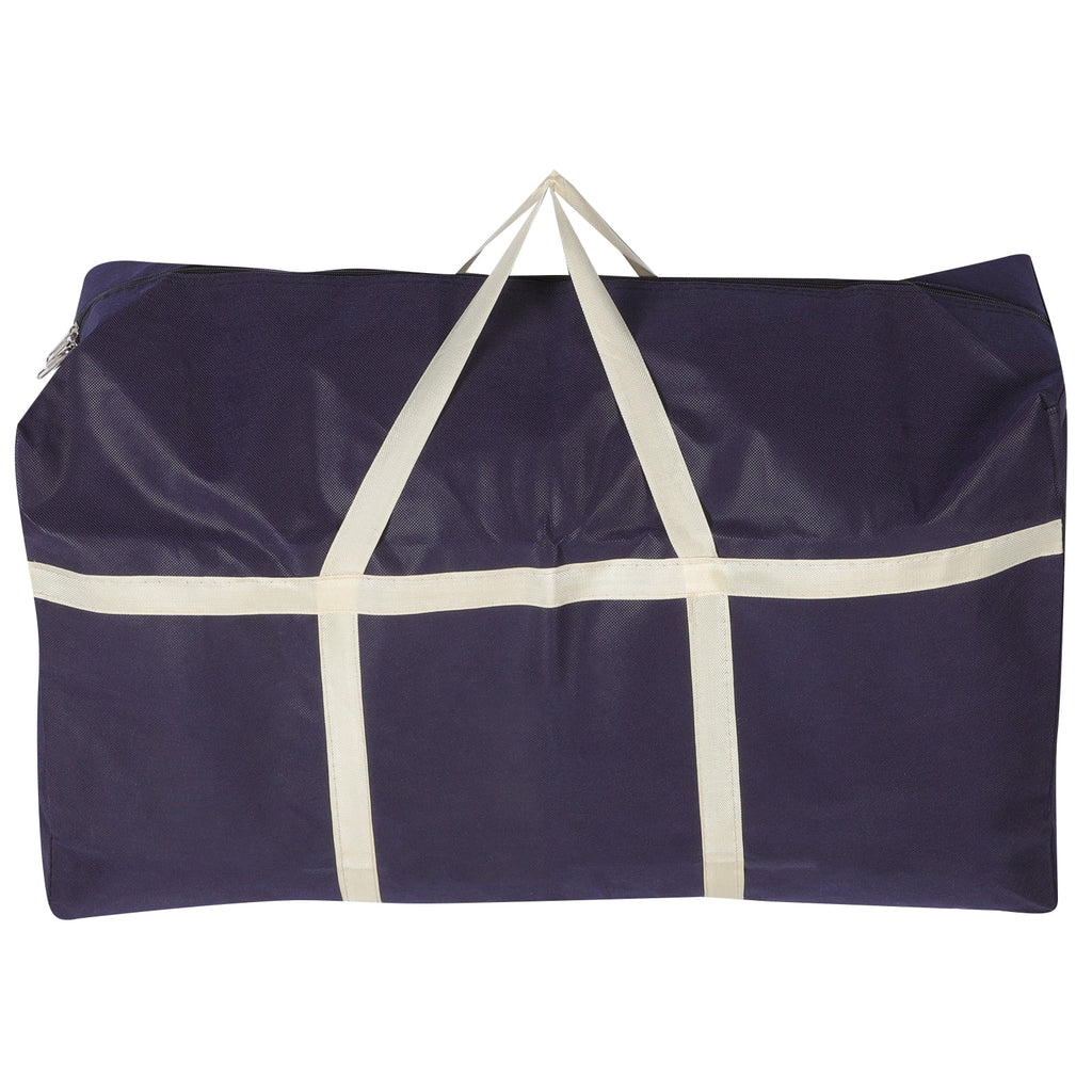 Masteelf 1Pack Travel Packing Organizers Dark Blue Cloth Non-Woven Fabric Large Capacity Zipper Design For Men And Women