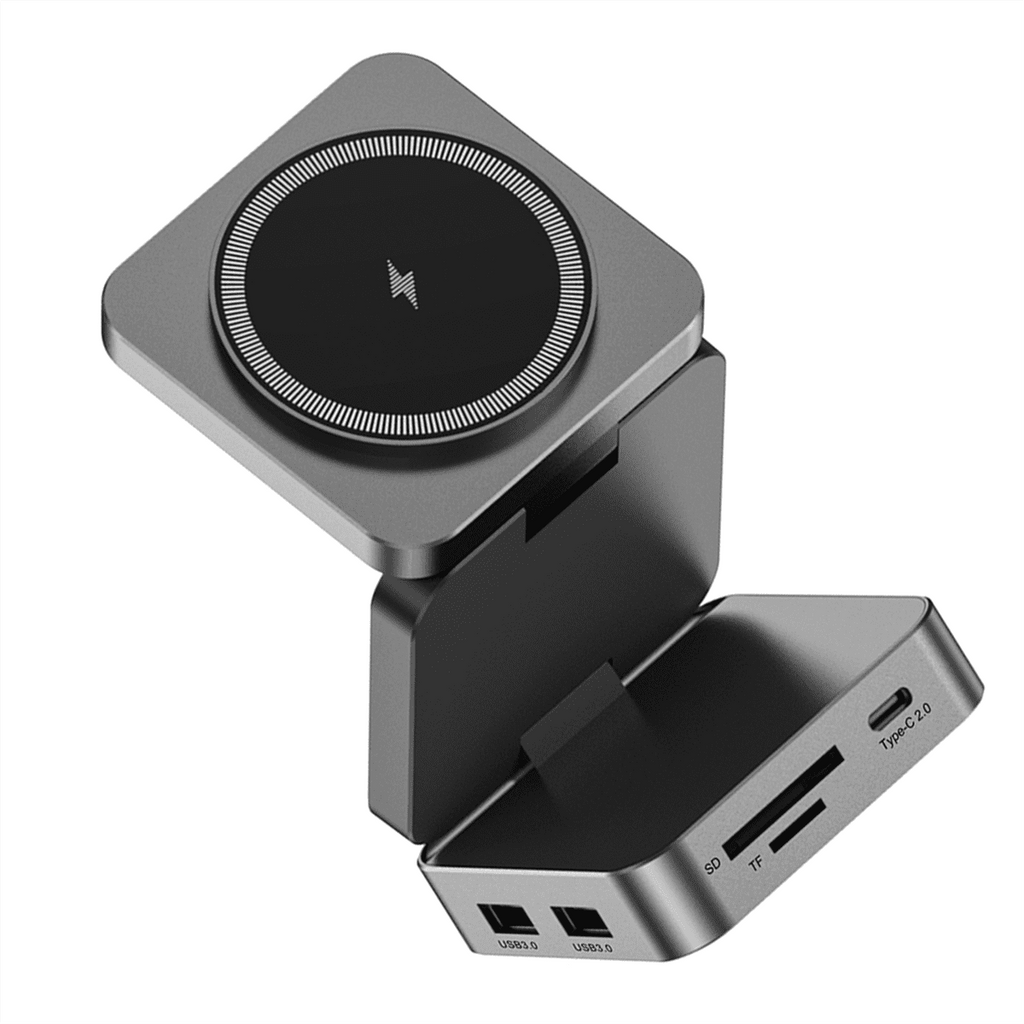 10 in 1 Docking Station Aluminum Alloy Magnetic Suction Charging Hub