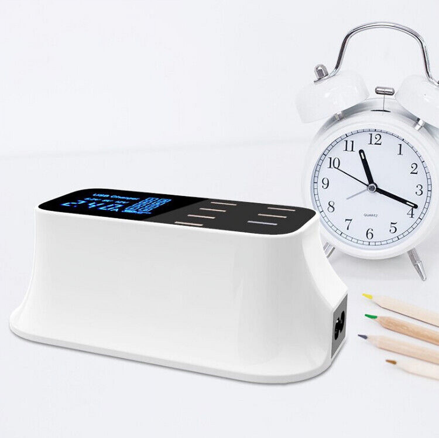 Quick Charge QC3.0 Type-C 8-Port USB Wall Charger Station LCD Display For i Pad