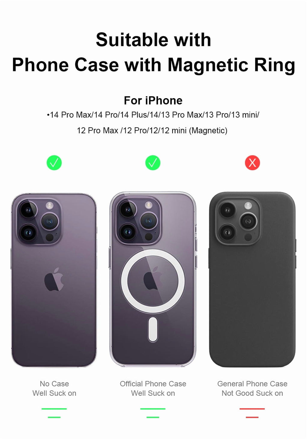 Wireless Charger for MagSafe,Minimalism Magnetic Dock Stand 15W Fast Charging for iPhone 16 15 14 13 12 Pro Max Mini Plus