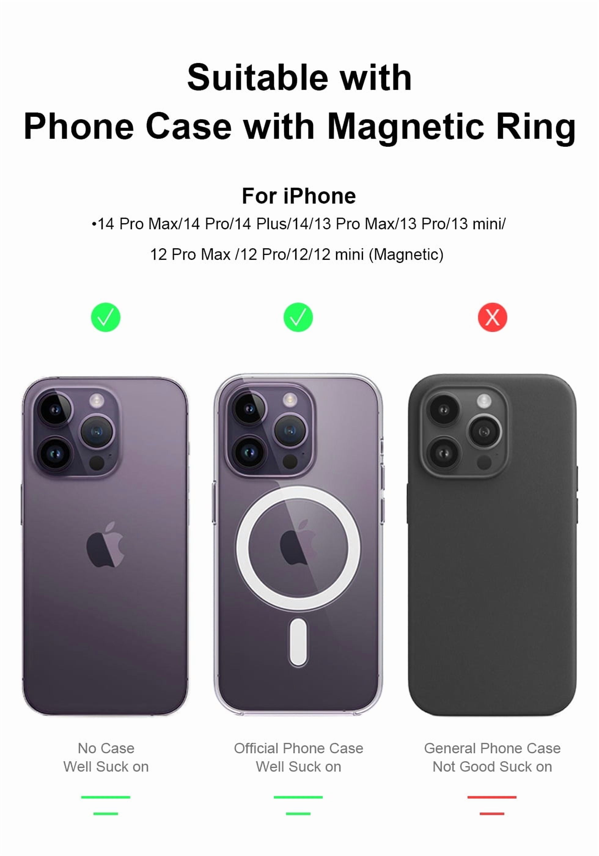 Wireless Charger for MagSafe,Minimalism Magnetic Dock Stand 15W Fast Charging for iPhone 16 15 14 13 12 Pro Max Mini Plus