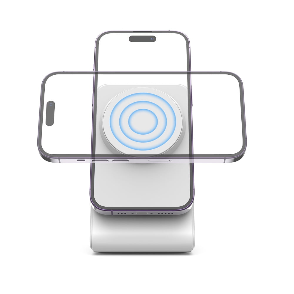 Wireless Charger for MagSafe,Minimalism Magnetic Dock Stand 15W Fast Charging for iPhone 16 15 14 13 12 Pro Max Mini Plus