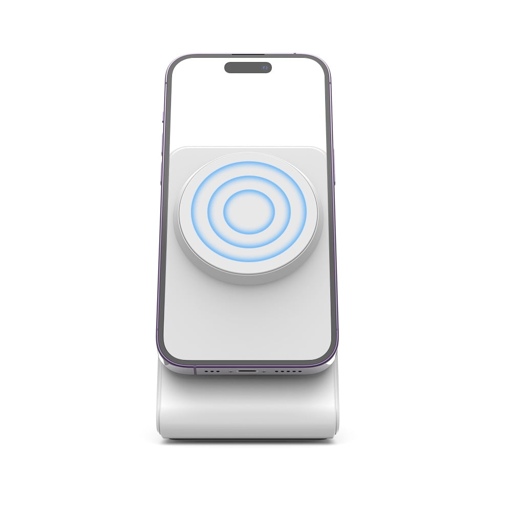 Wireless Charger for MagSafe,Minimalism Magnetic Dock Stand 15W Fast Charging for iPhone 16 15 14 13 12 Pro Max Mini Plus