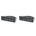 2pcs 5.25 Inch Usb3.1 Gen2 Front Panel Usb Hub 2 Ports Usb3.0+2 Ports Usb2.0+1 Port Type-C with Type-E Connector