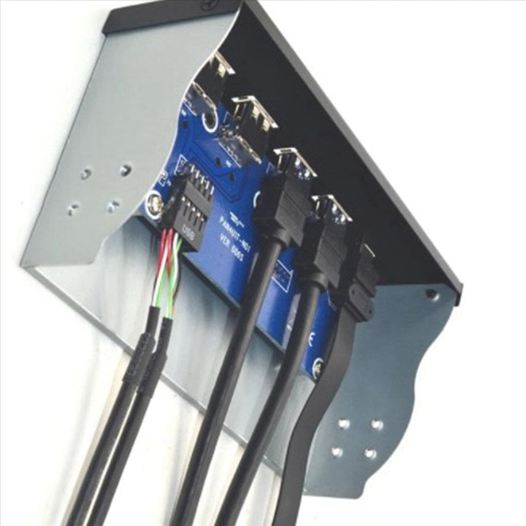 2pcs 5.25 Inch Usb3.1 Gen2 Front Panel Usb Hub 2 Ports Usb3.0+2 Ports Usb2.0+1 Port Type-C with Type-E Connector