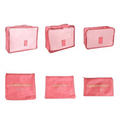 6pcs Travel Storage Bags Suitcase Packing Set Storage Cases Portable Luggage Organizer Clothes Shoe Foldable Organizer,1 * Travel bag set,As Shown