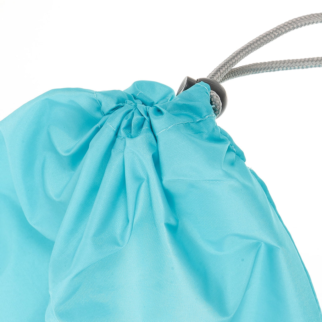 unbranded A Set of 4pcs Universal Outdoor Travel Waterproof Nylon Drawstring Storage Bags Pouches Organizers in Different Sizes (Sky-blue)