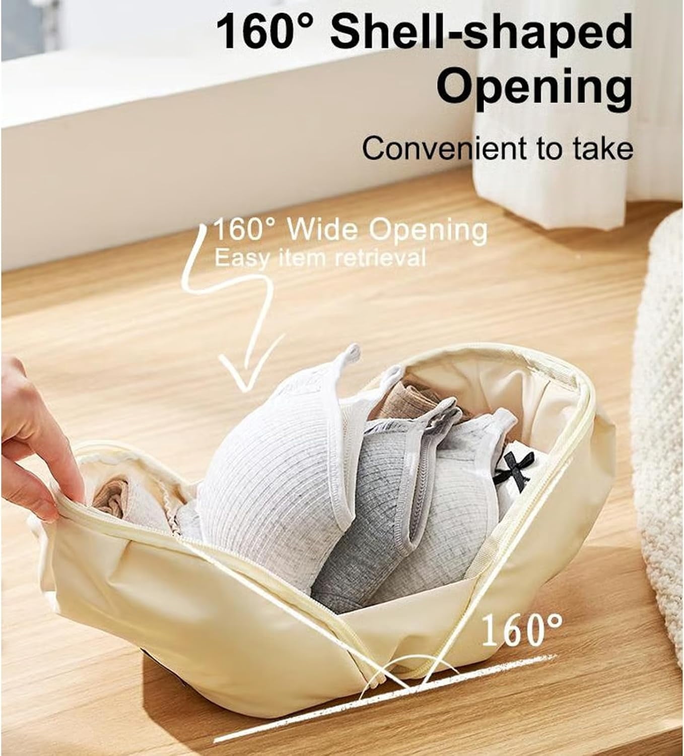 Lingerie Storage Bag Set, Multi-compartment Underwear Organizer Travel Bag, 2026 New Travel Underwear Organizer Bag, Protects Bras &amp; Panties for Travel or Home, Multi-compartment Storage Bag