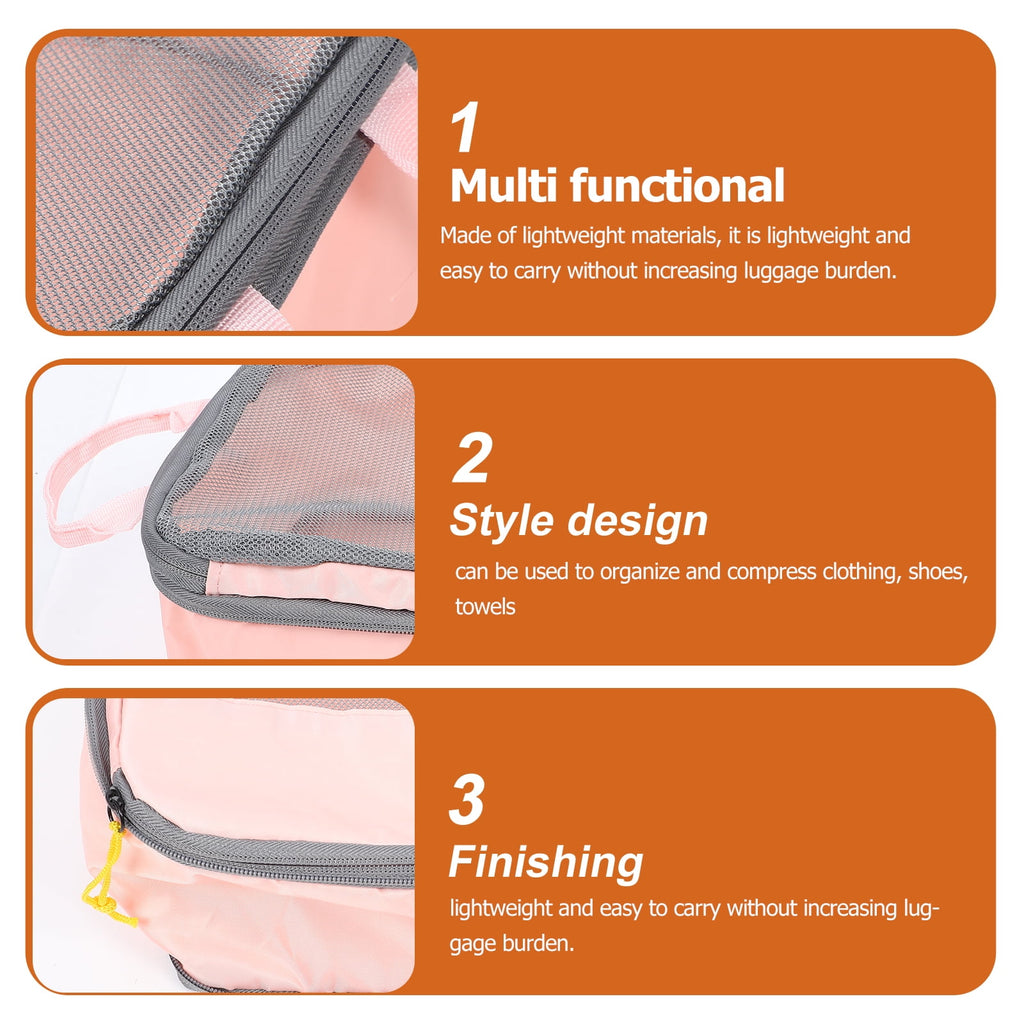 Travel Storage Bag Compression Cubes for Luggage Bags Packing 3 Pcs Three Piece Suit Backpack Oxford Cloth