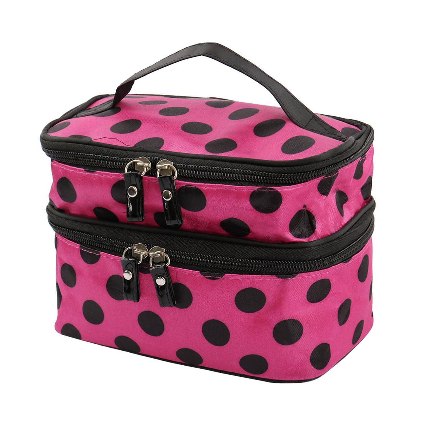 Travel Jewelry Case Roll up Clear Makeup Caboodle Organizer Tote with Handle Leather Makeup Case Shampoo Bottles Makeup Brushes Organizer Holder Space Case Cosmetics Space Food Makeup Kits for Young