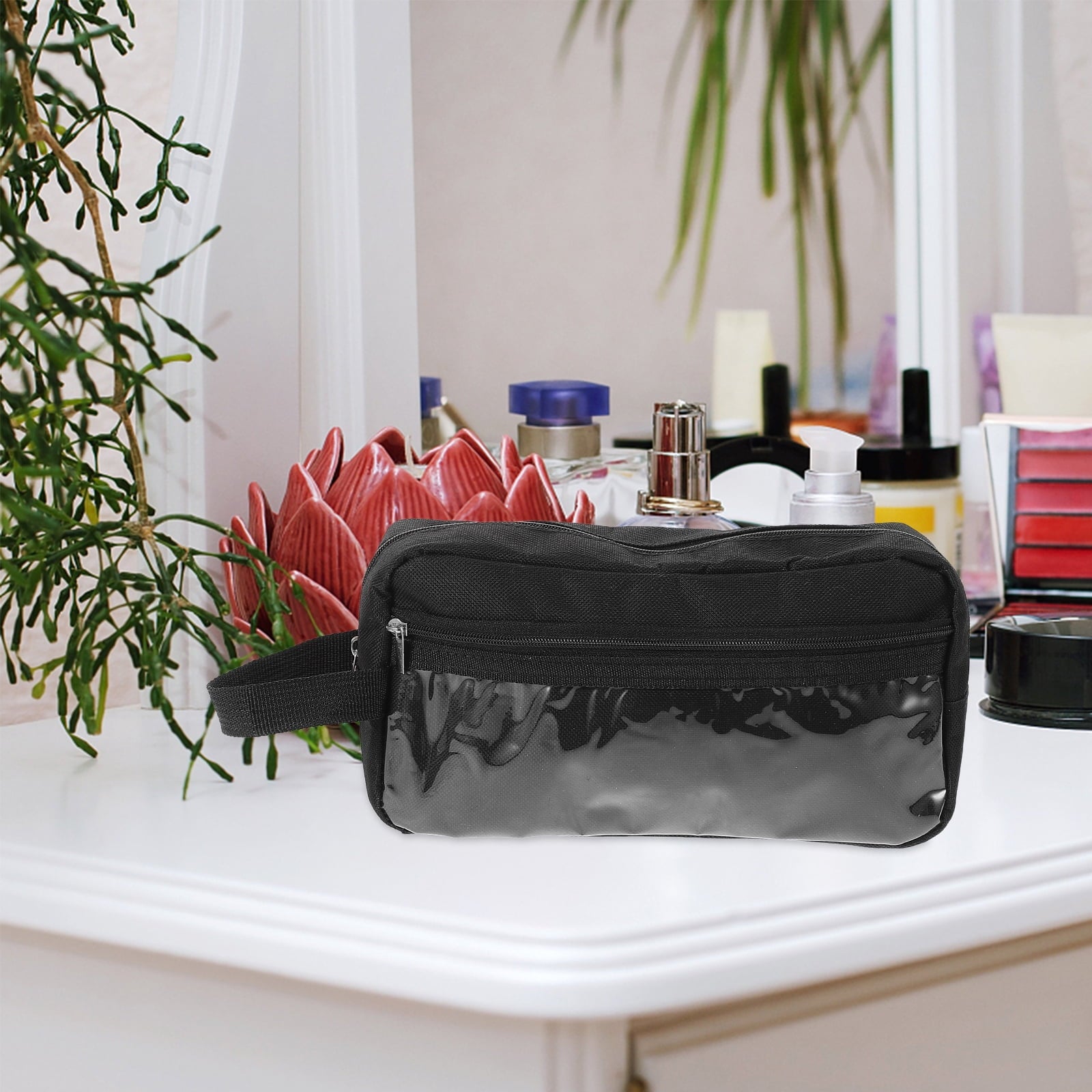 Small Makeup Bag Travel Pouch Toiletries Organizer with Zipper for Women Travel Essential