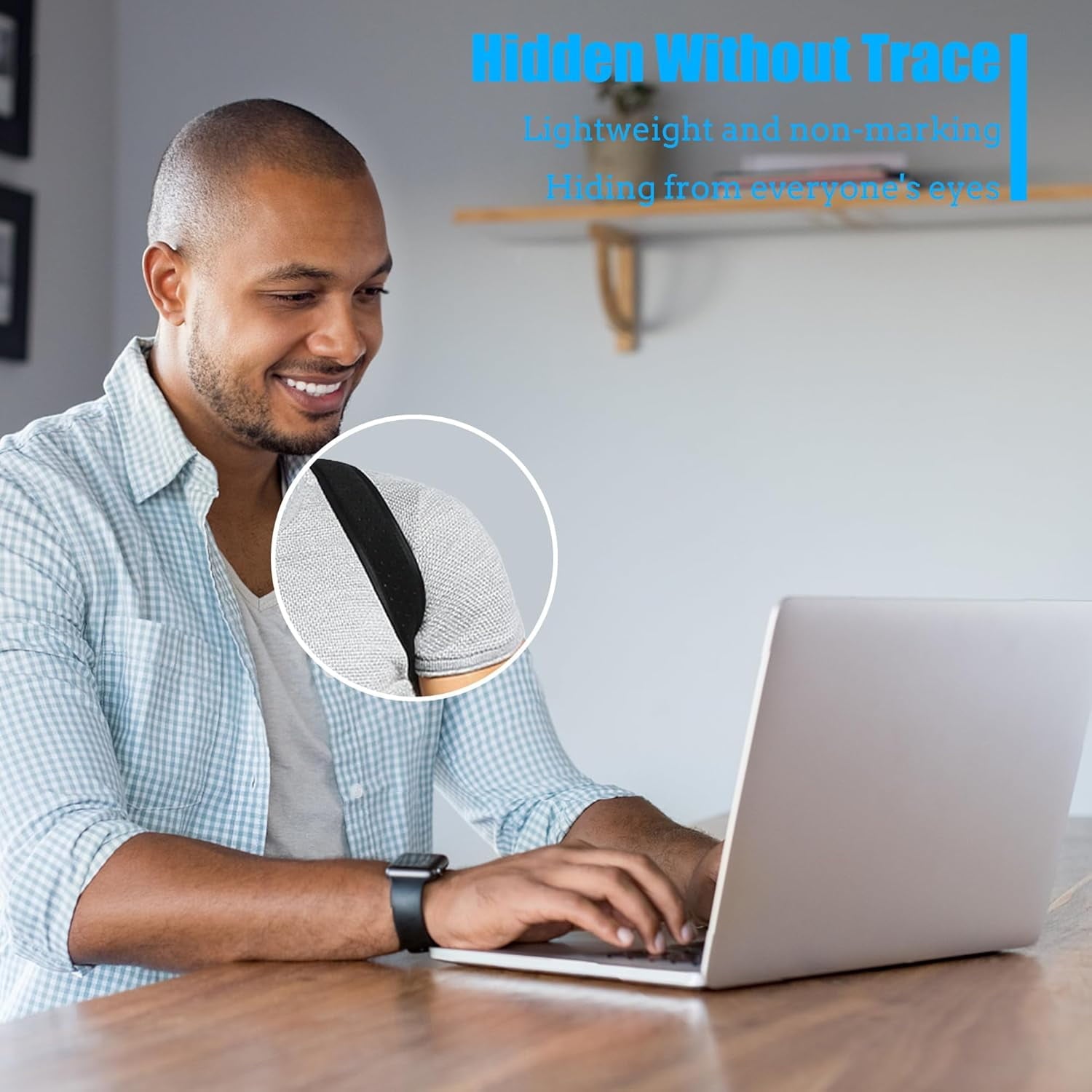 Back Brace Posture Corrector for Men and Women - Invisible &amp; Mesh Breathable Upper Back Brace - Adjustable Back Straightener - Relieve Shoulder, Neck &amp; Back Pain, S(28-37inch)/ L(38-48inch) 1PCS