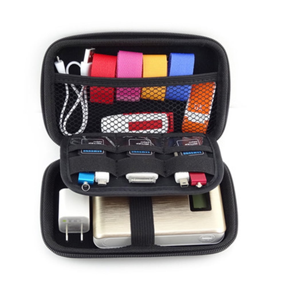 3-Compartment Accessories Storage Bag Organizer for Travel, Electronics, and Daily Use